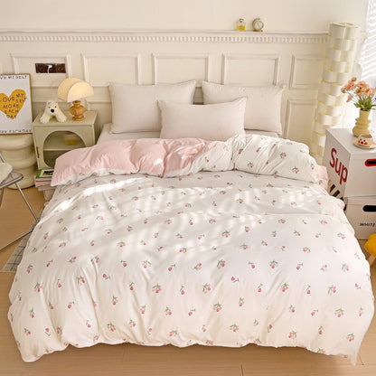 Chambre et lit avec paure de lit tulipe