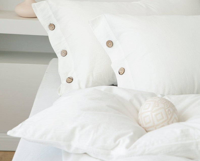 housse de couette 260x240 ensamble blanc
