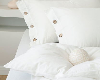 housse de couette 260x240 ensamble blanc